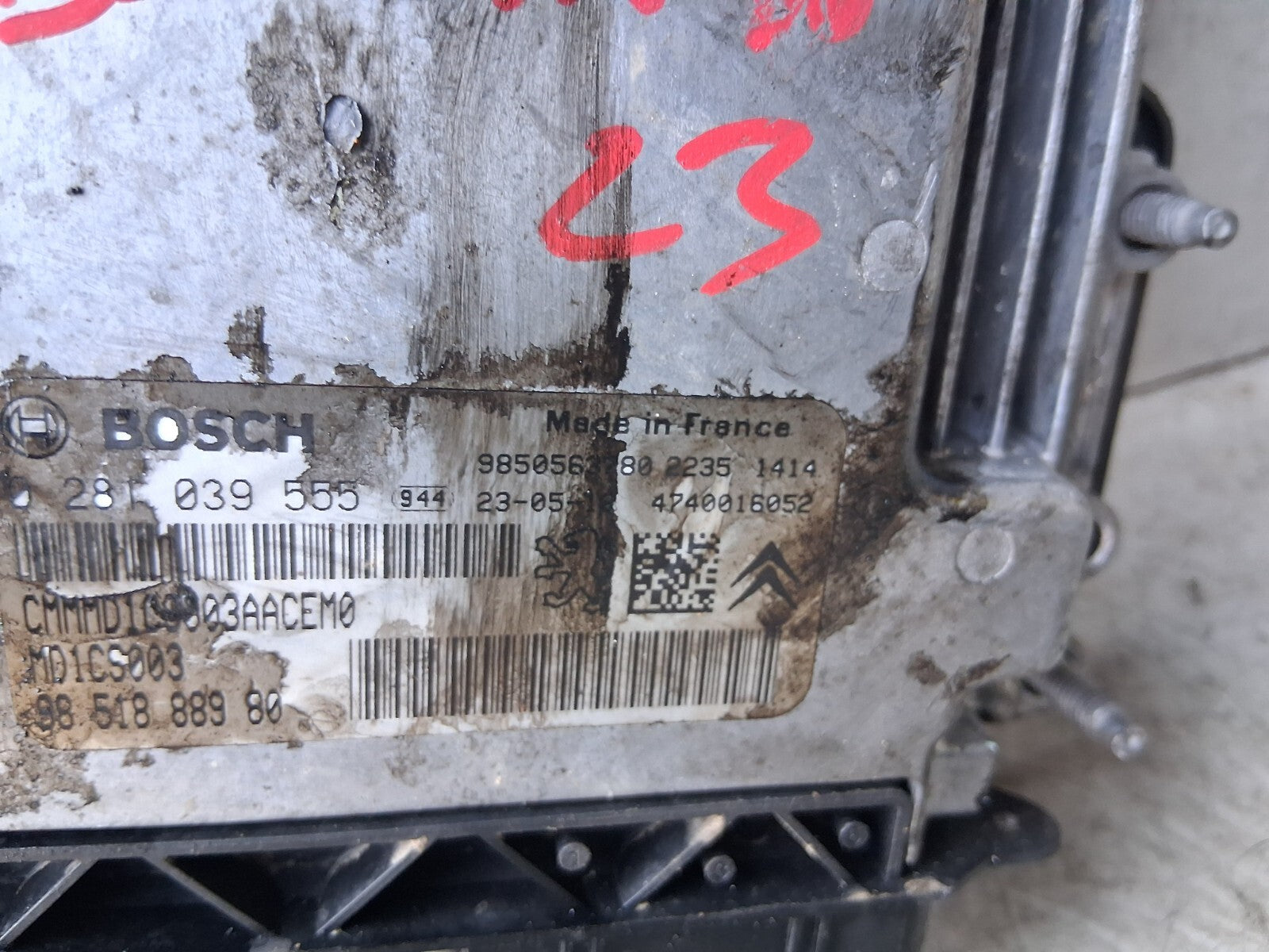 2023 CITROEN BERLINGO MK3 ECU ENGINE CONTROL UNIT 9851888980