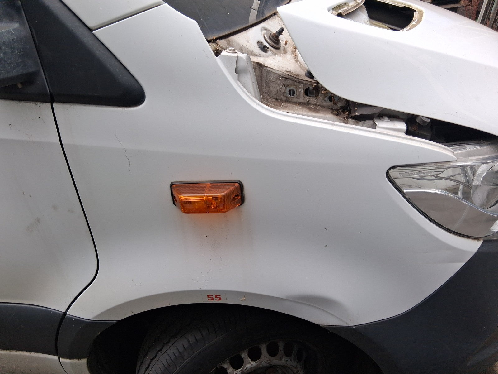 2018 MERCEDES BENZ SPRINTER W907 OSF DRIVER SIDE FRONT RIGHT WING PANEL WHITE