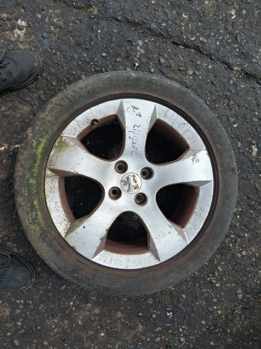 2012 PEUGEOT 3008 MK1 17 INCH ALLOY WHEEL WITH TYRE 225/50R17