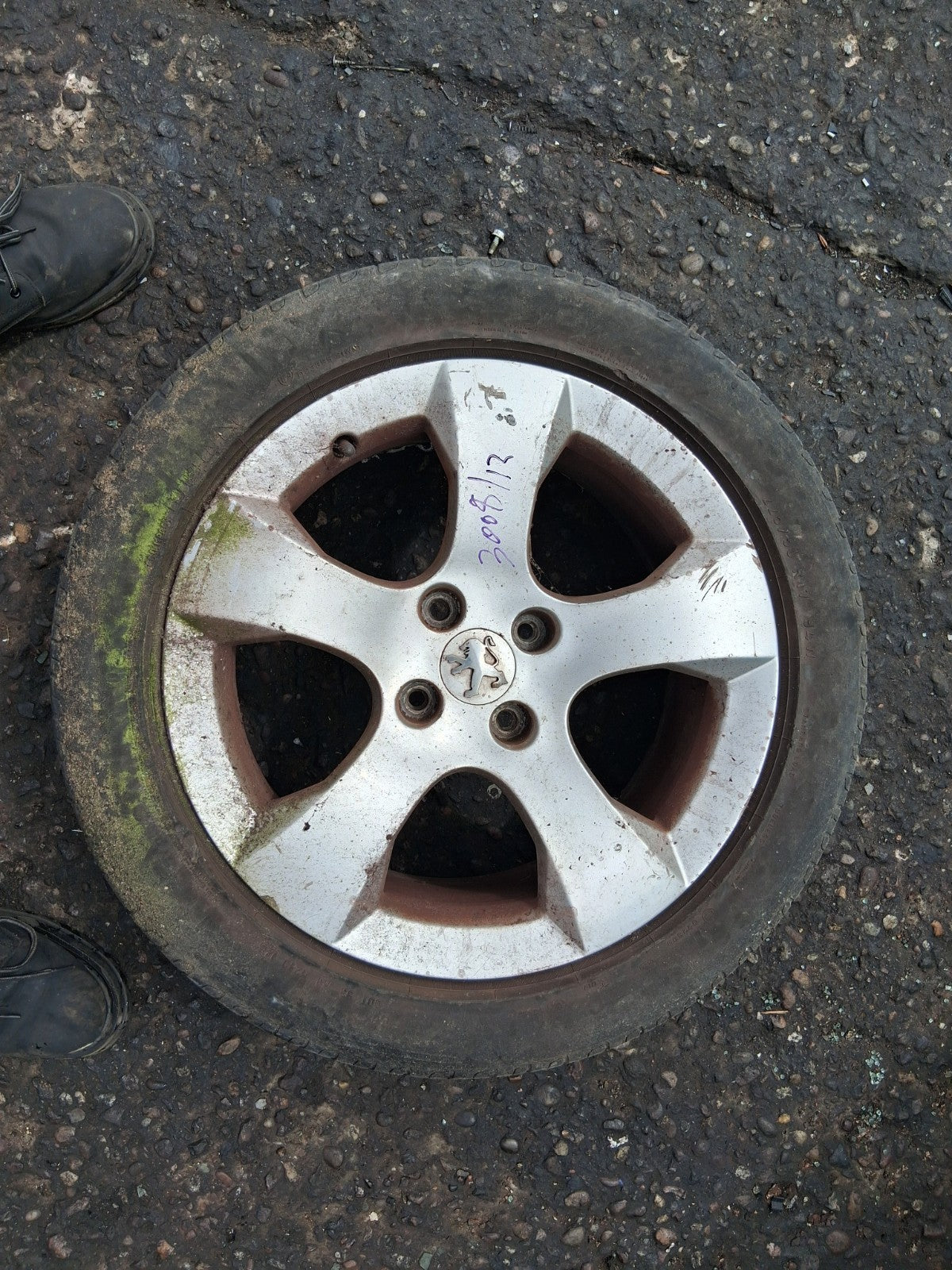 2012 PEUGEOT 3008 MK1 17 INCH ALLOY WHEEL WITH TYRE 225/50R17