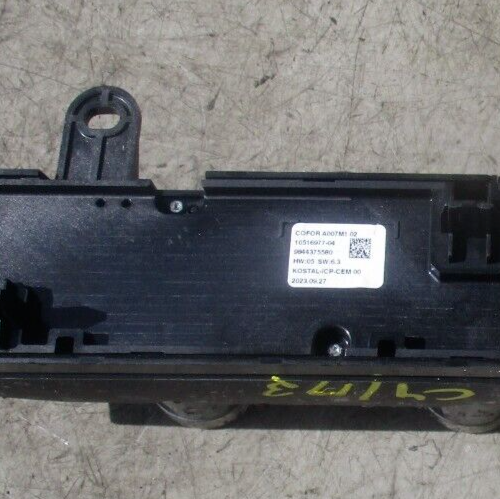 2021 CITROEN C4 MK3 HEATER AC CLIMATE CONTROL SWITCH 9844375580