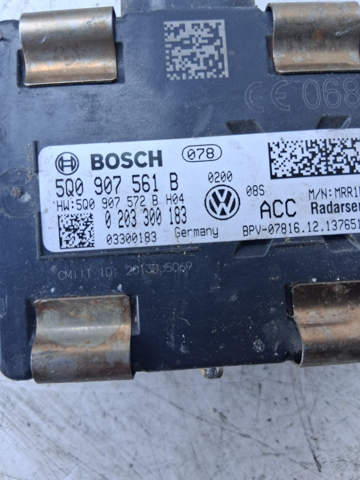 2016 VOLKSWAGEN GOLF MK7 DISTANCE CONTROL SENSOR 5Q0907561B