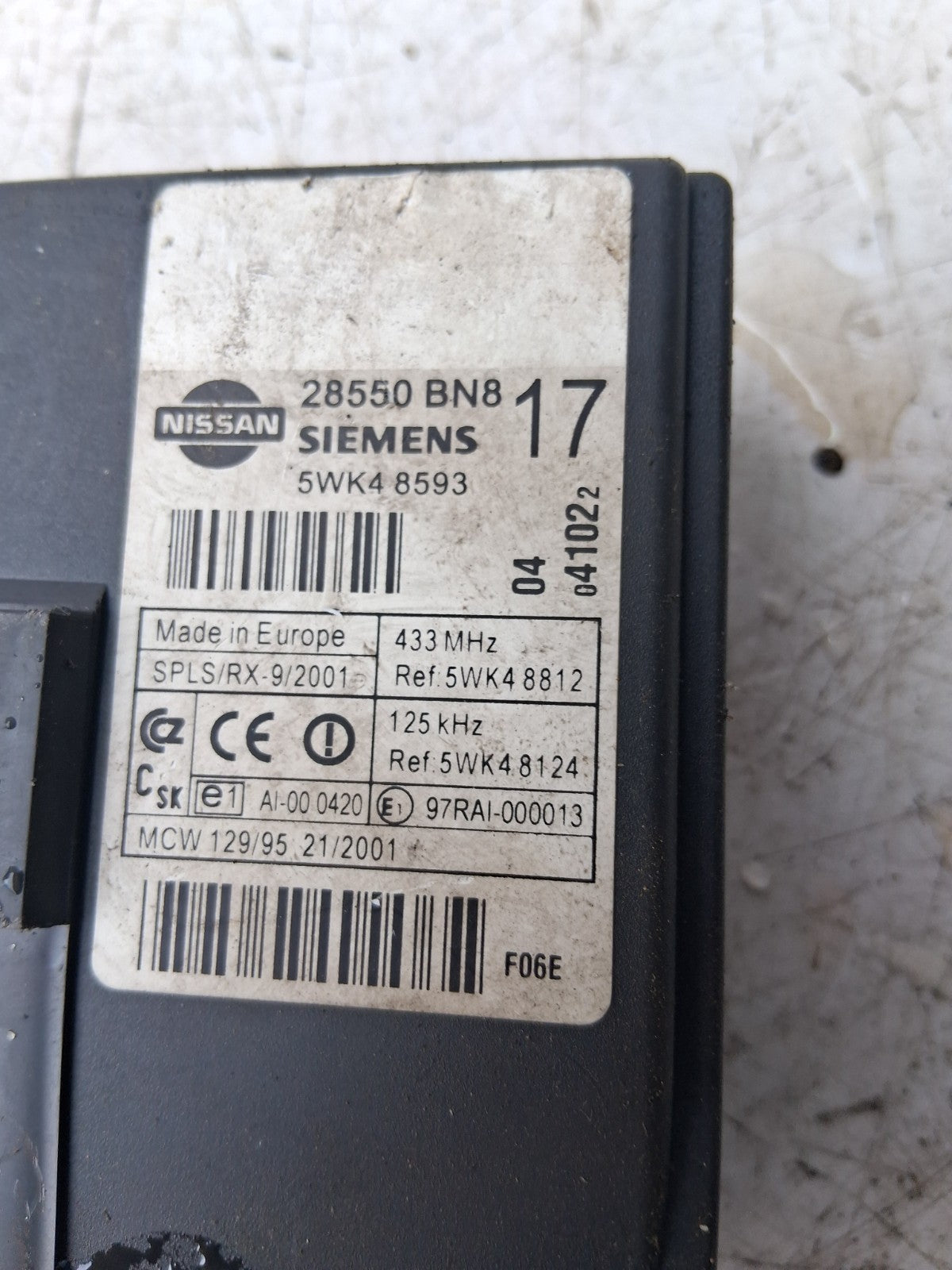 2004 NISSAN ALMERA N16 MK2 CONTROL UNIT ECU COMFORT CONTROLLER  28550BN8