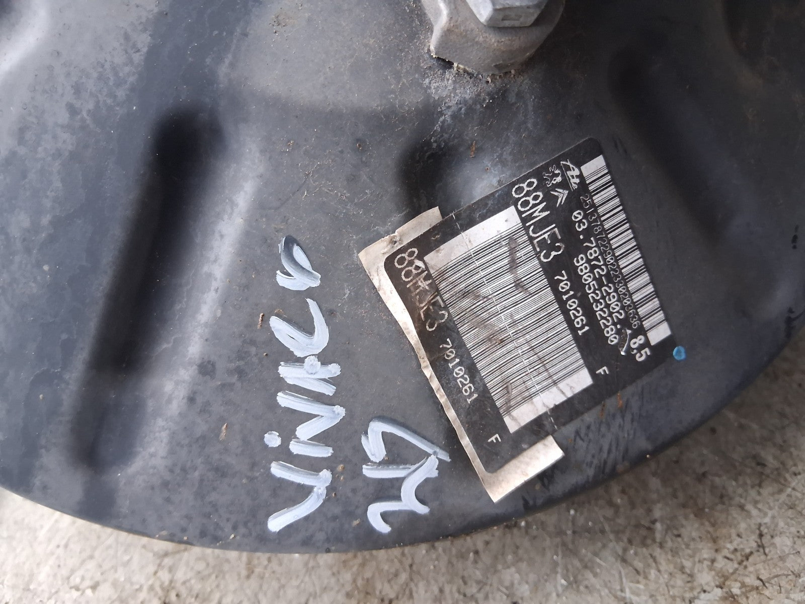 2021 VAUXHALL VIVARO MK3 1.5 DIESEL BRAKE SERVO 9805232280