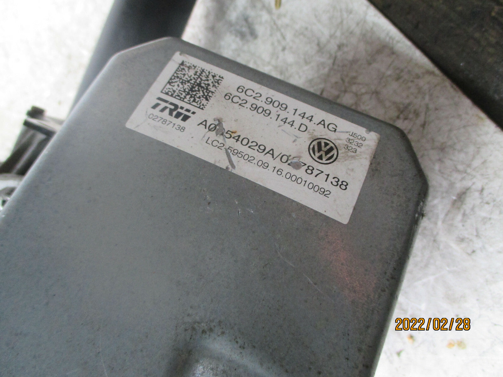 VW VOLKSWAGEN POLO 2017 POWER STEERING COLUMN 6C2423510BF