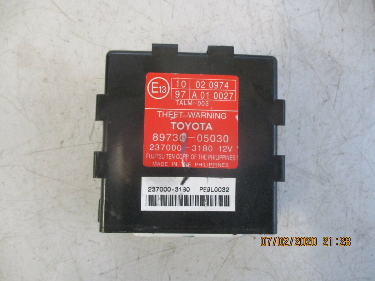 TOYOTA AVENSIS T250 MK2 2007 ANTI THEFT WARNING ALARM MODULE 8973005030