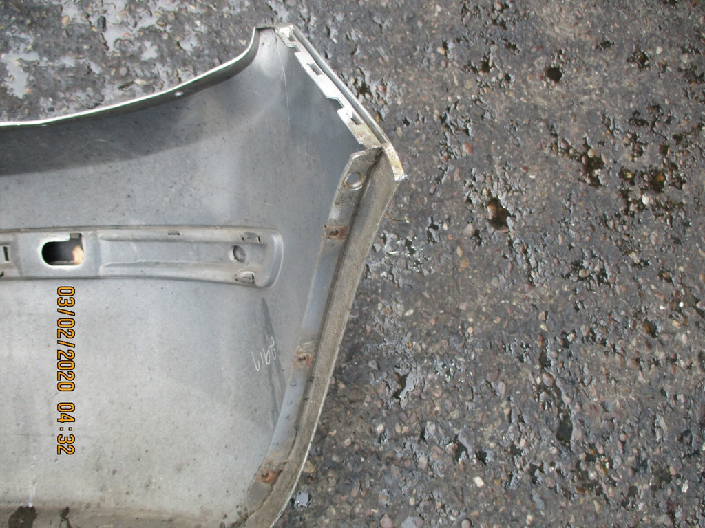 SKODA FABIA 6Y 2006 COMPLETE REAR BACK PLASTIC BUMPER SILVER GREY