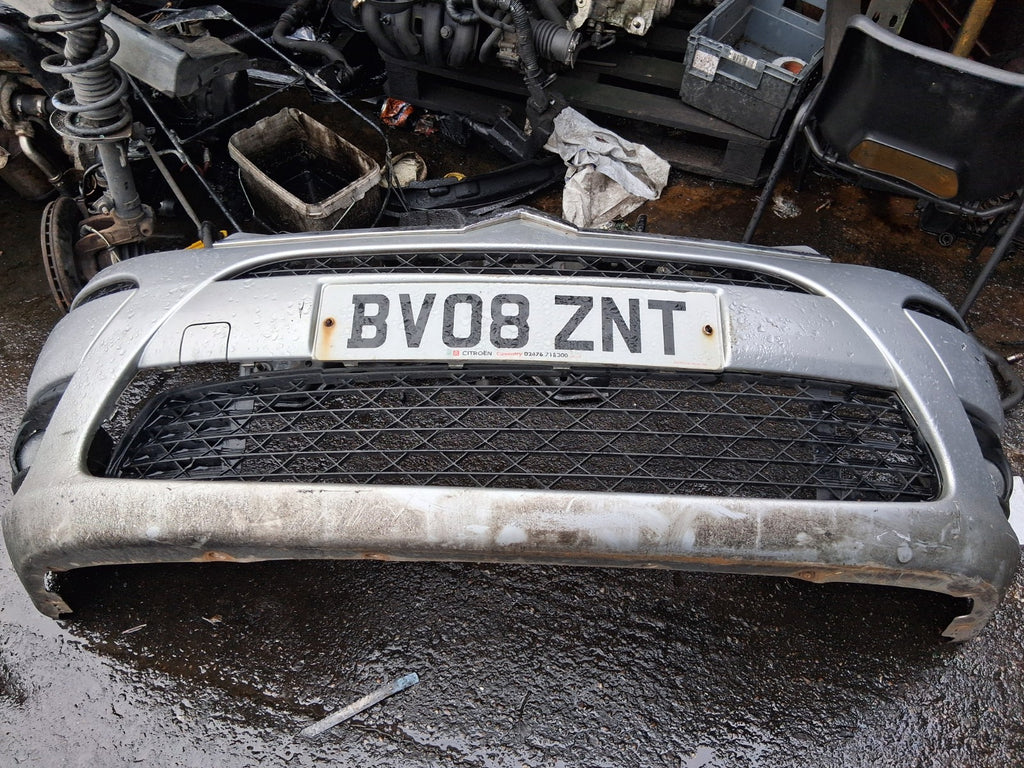 2008 CITROEN C4 PICASSO COMPLETE FRONT BUMPER SILVER
