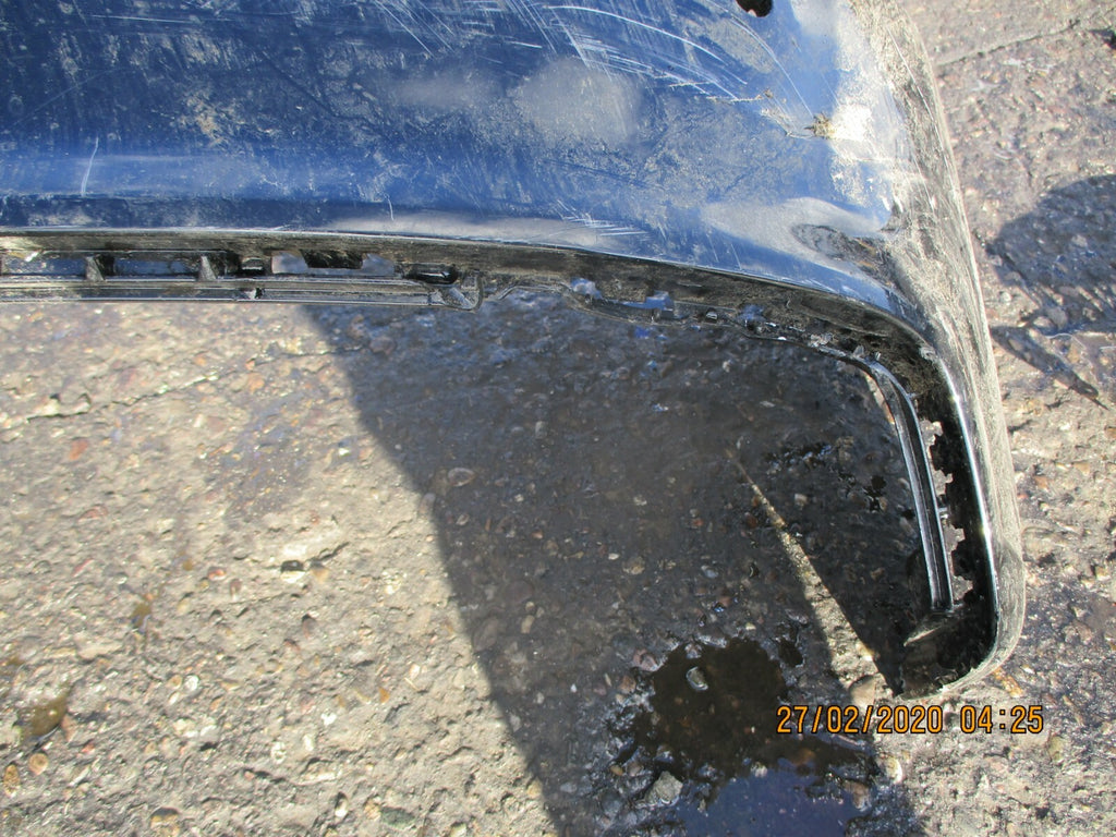 AUDI A1 8X 2018 REAR BACK PLASTIC BUMPER IN BLACK SCRATCHED