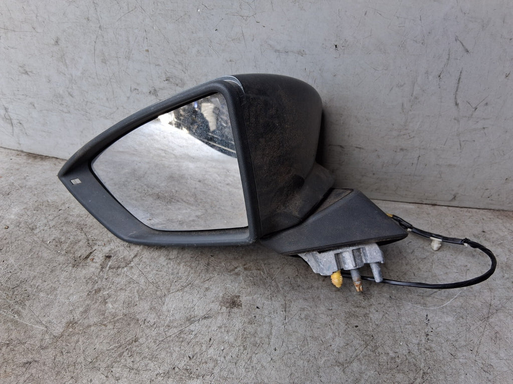 SEAT IBIZA MK5 2018 6F KJ NS PASSENGER SIDE LEFT WING MIRROR GREY