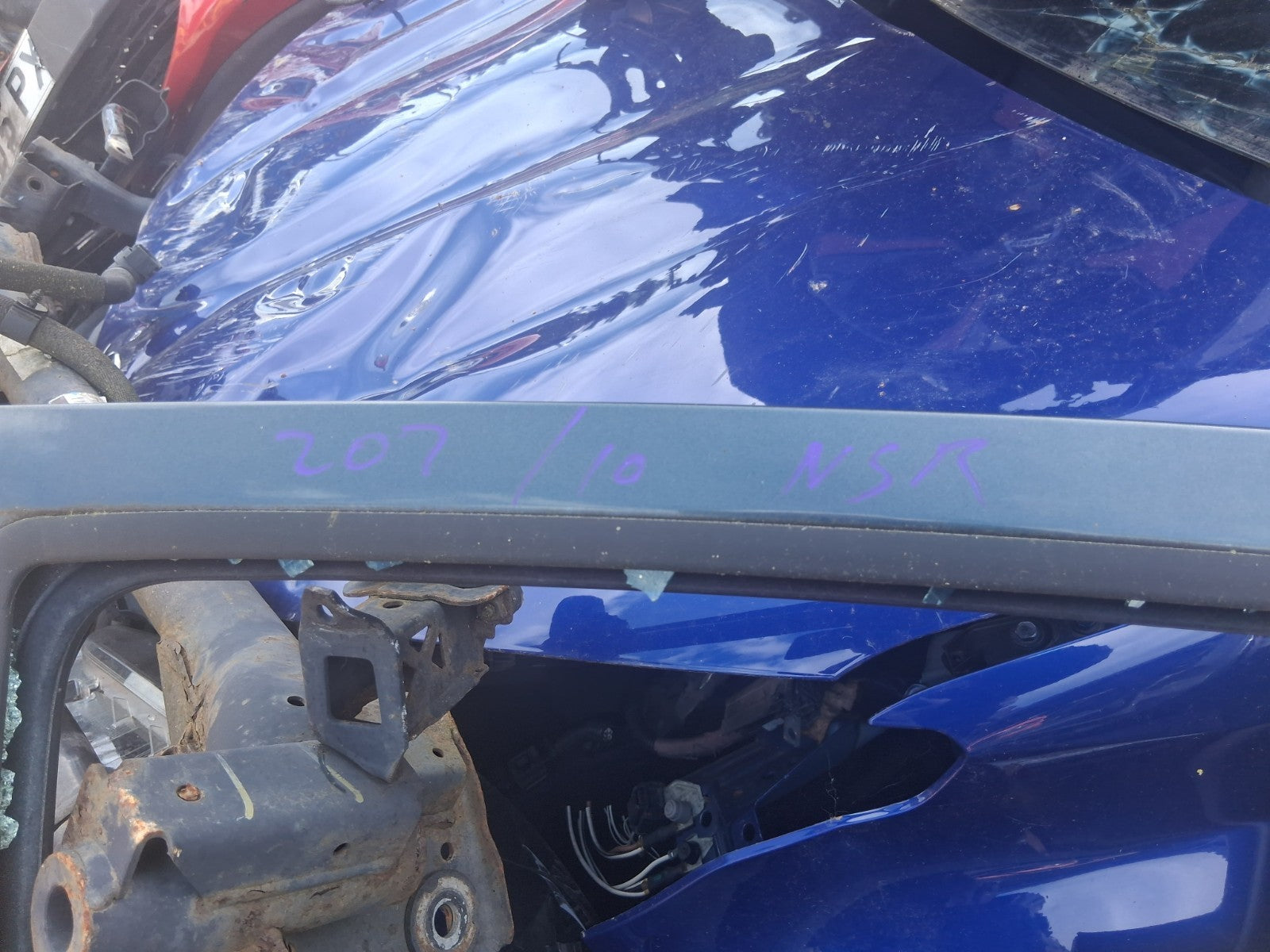 2010 PEUGEOT 207 HATCHBACK NSR PASSENGER SIDE REAR DOOR GREY