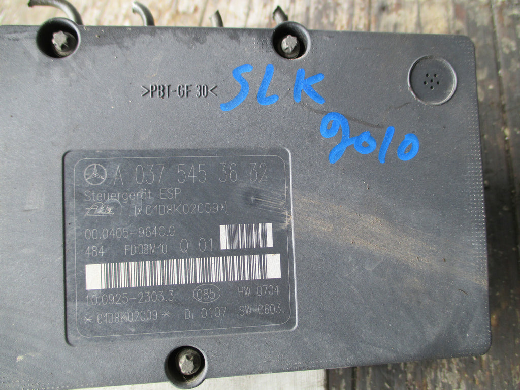 MERCEDES BENZ SLK R171 2010 ABS PUMP + MODULE A0375453632