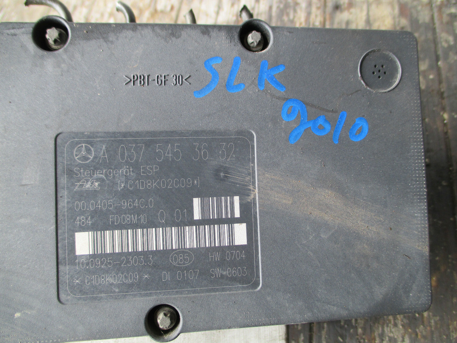 MERCEDES BENZ SLK R171 2010 ABS PUMP + MODULE A0375453632