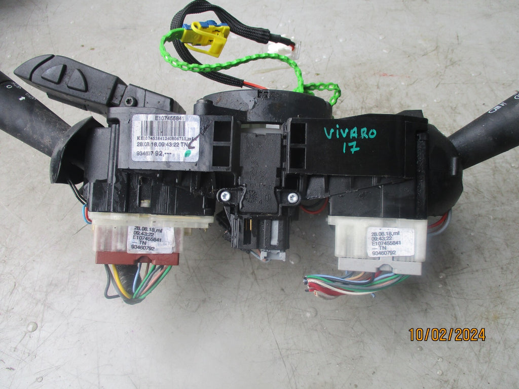 2017 VAUXHALL VIVARO NDICATOR WIPER SWITCH STALK 0265019153