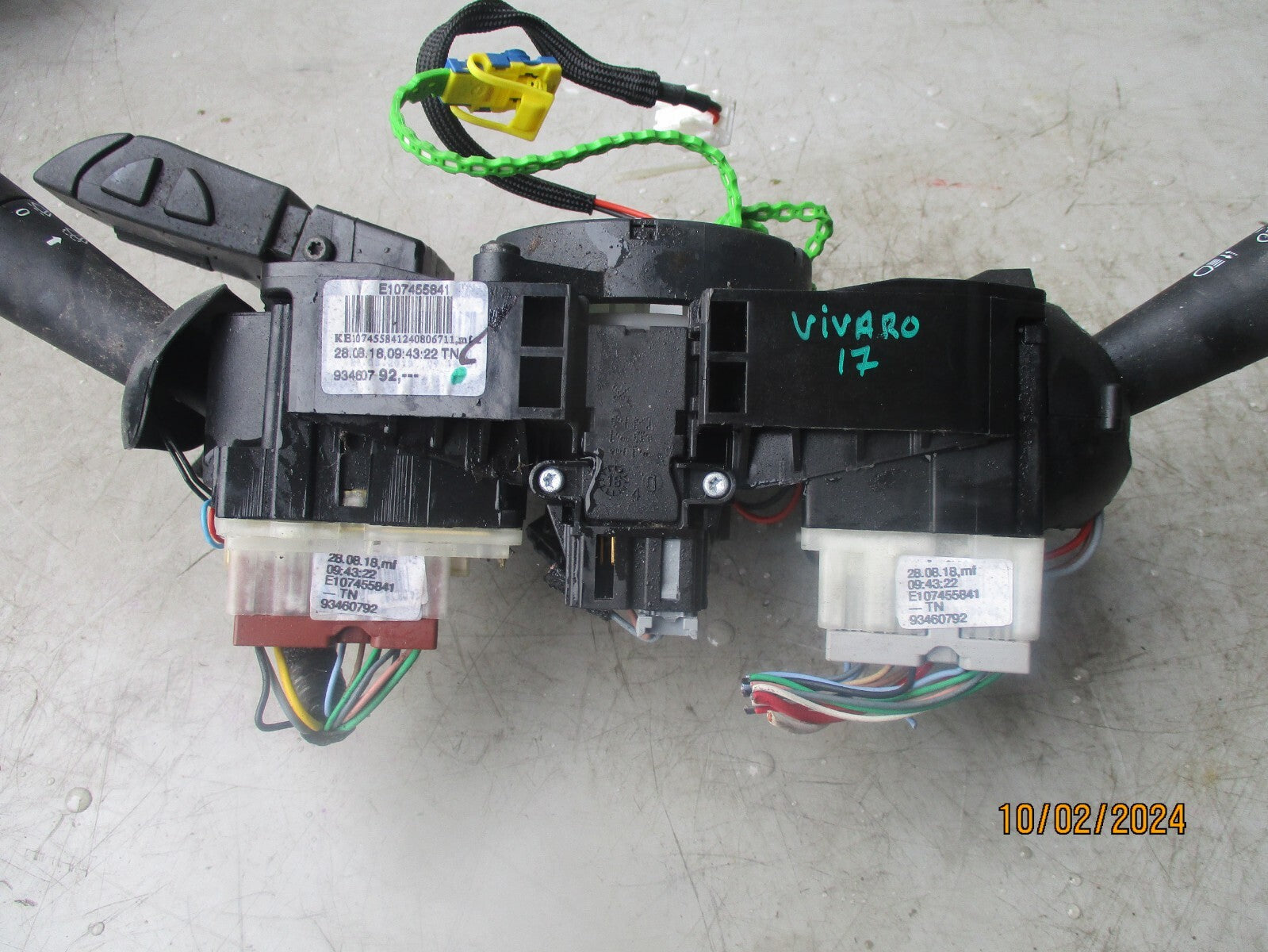 2017 VAUXHALL VIVARO NDICATOR WIPER SWITCH STALK 0265019153