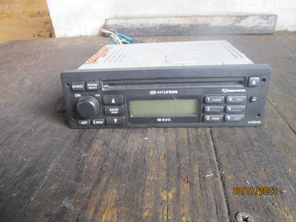 HYUNDAI GETZ 2005 RADIO CD PLAYER HEAD UNIT 907921631979