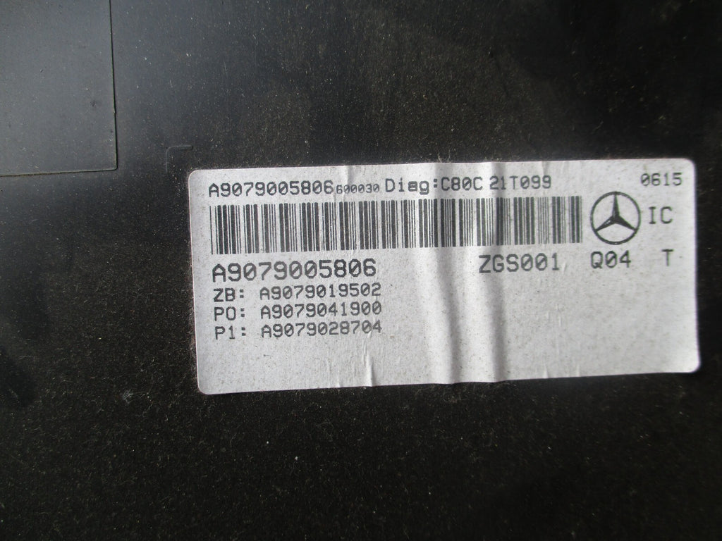 2021 MERCEDES BENZ SPRINTER W907 SPEEDOMETER A9079005806
