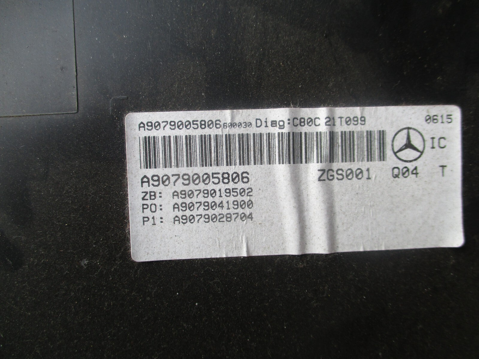 2021 MERCEDES BENZ SPRINTER W907 SPEEDOMETER A9079005806