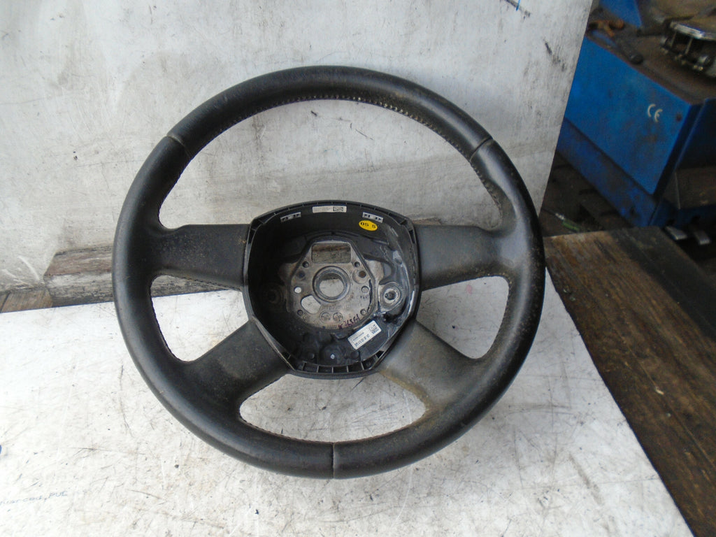 AUDI A4 2007 B7 LEATHER 4 SPOKE STEERING WHEEL