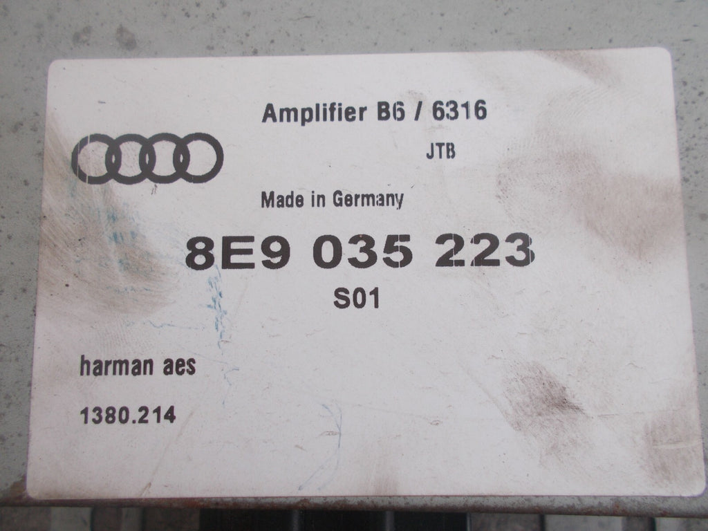 AUDI A4 8E B6 (MK2) 2001-2006 MUSIC SOUND AMP AMPLIFIER MODULE 8E9035223