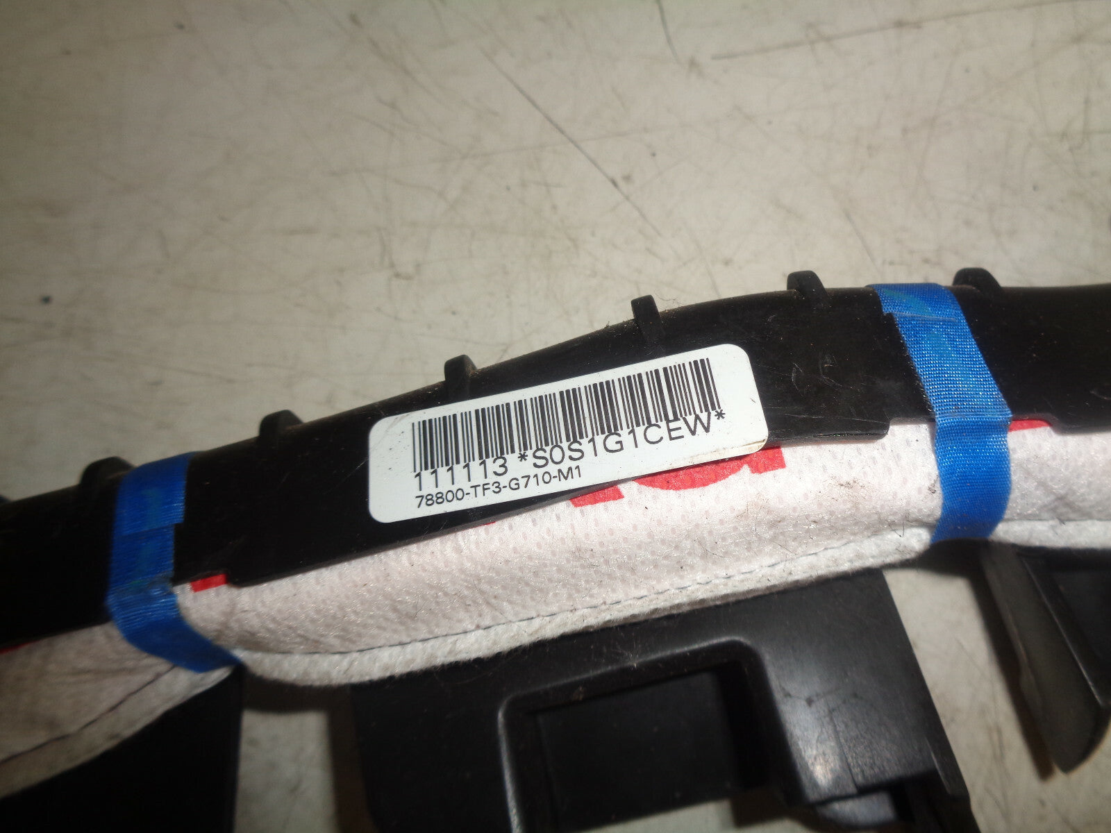 HONDA JAZZ MK3 2015 OS DRIVER SIDE ROOF CURTAIN SAFETY BAG 78800TF3G710M1