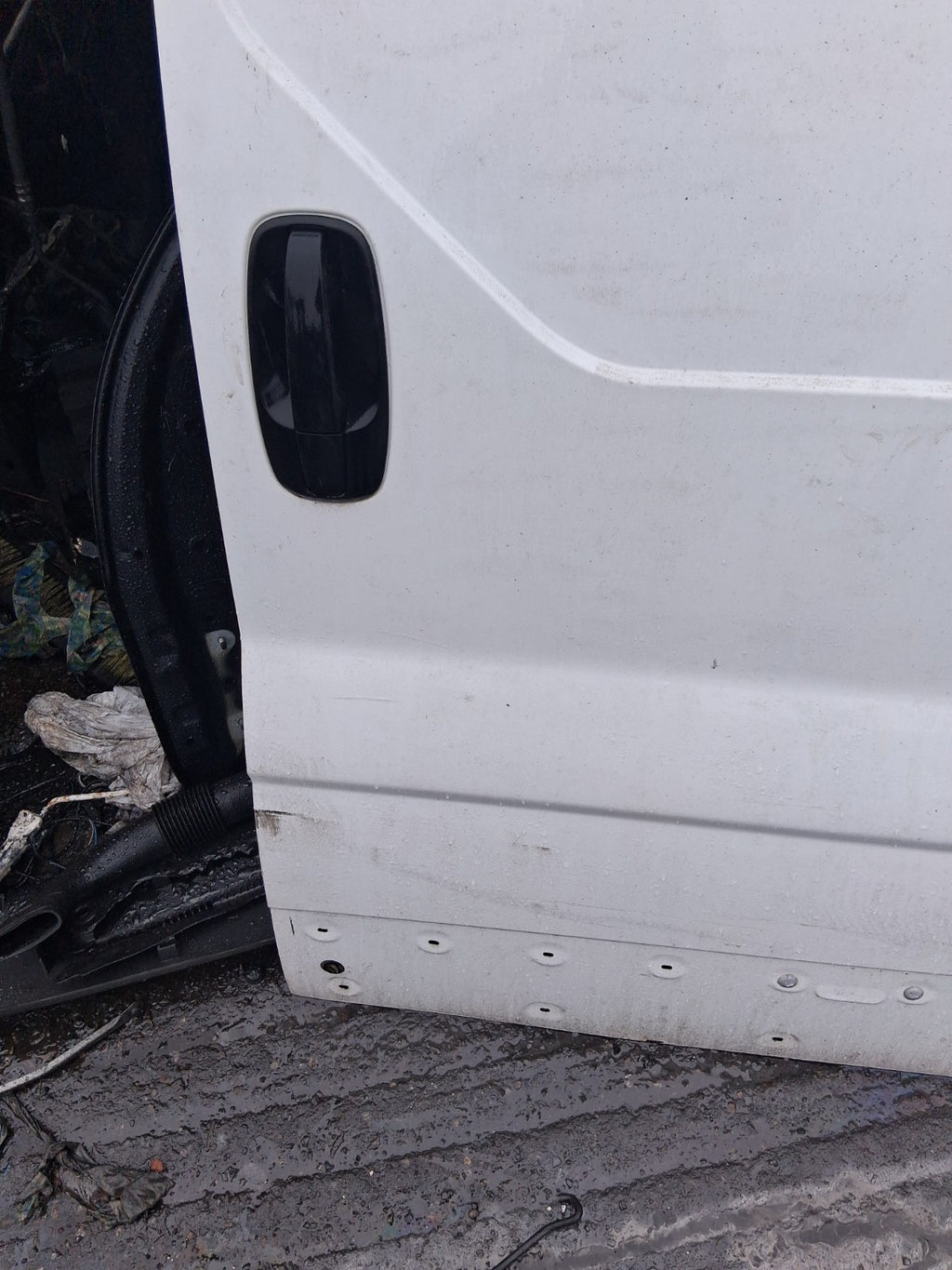 2005 VAUXHALL VIVARO MK1 NS PASSENGER SIDE LEFT SLIDING DOOR WHITE