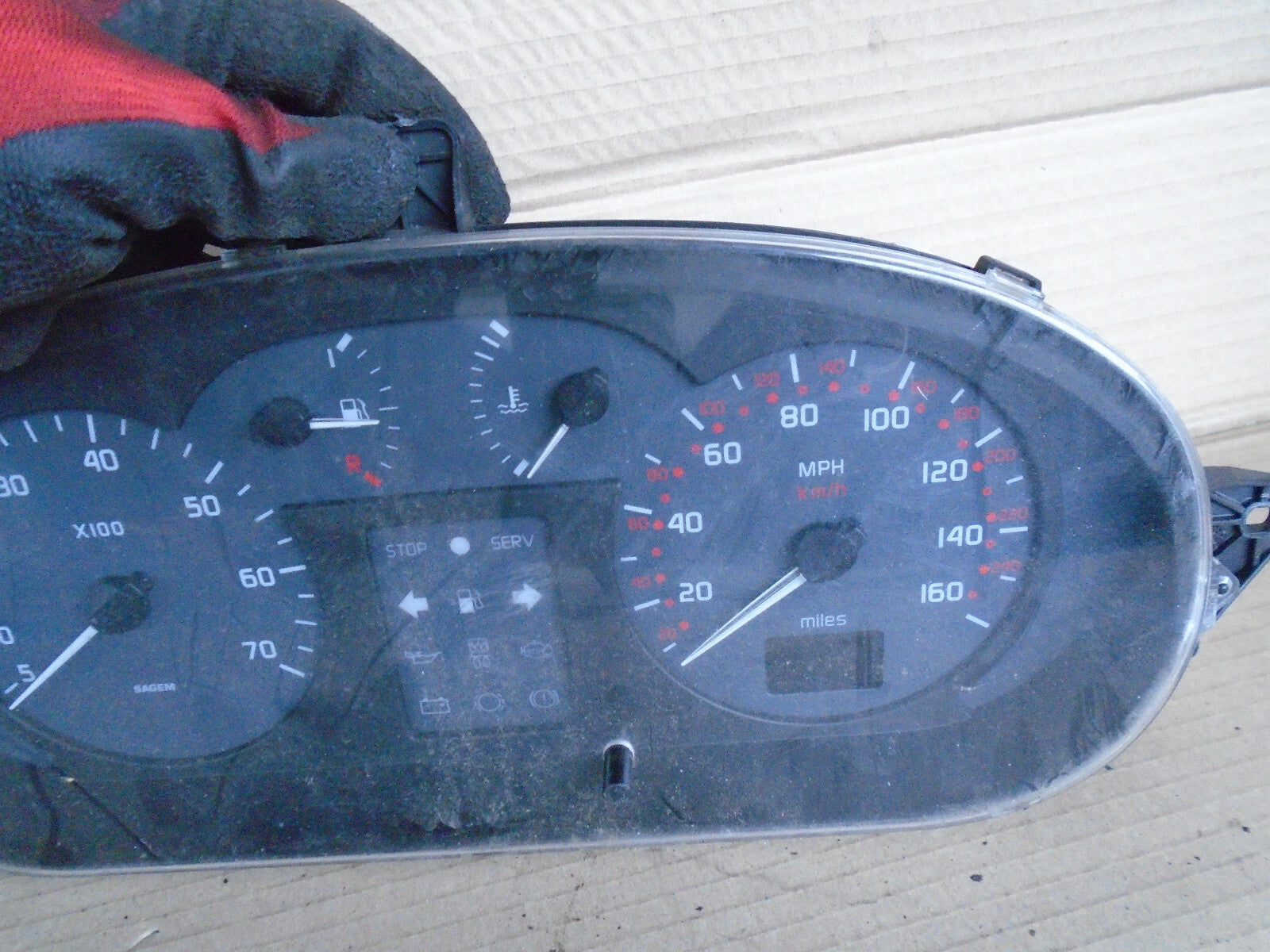 RENAULT CLIO 2003 SPEEDOMETER INSTRUMENT CLUSTER 7700427901A