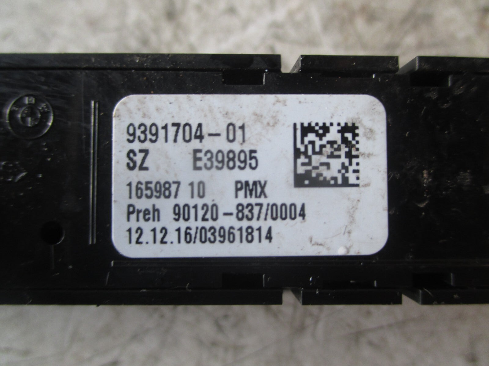 BMW F30 3 SERIES 2017 2014 SPORT ECO PRO TRACTION CONTROL SWITCH UNIT 9391704