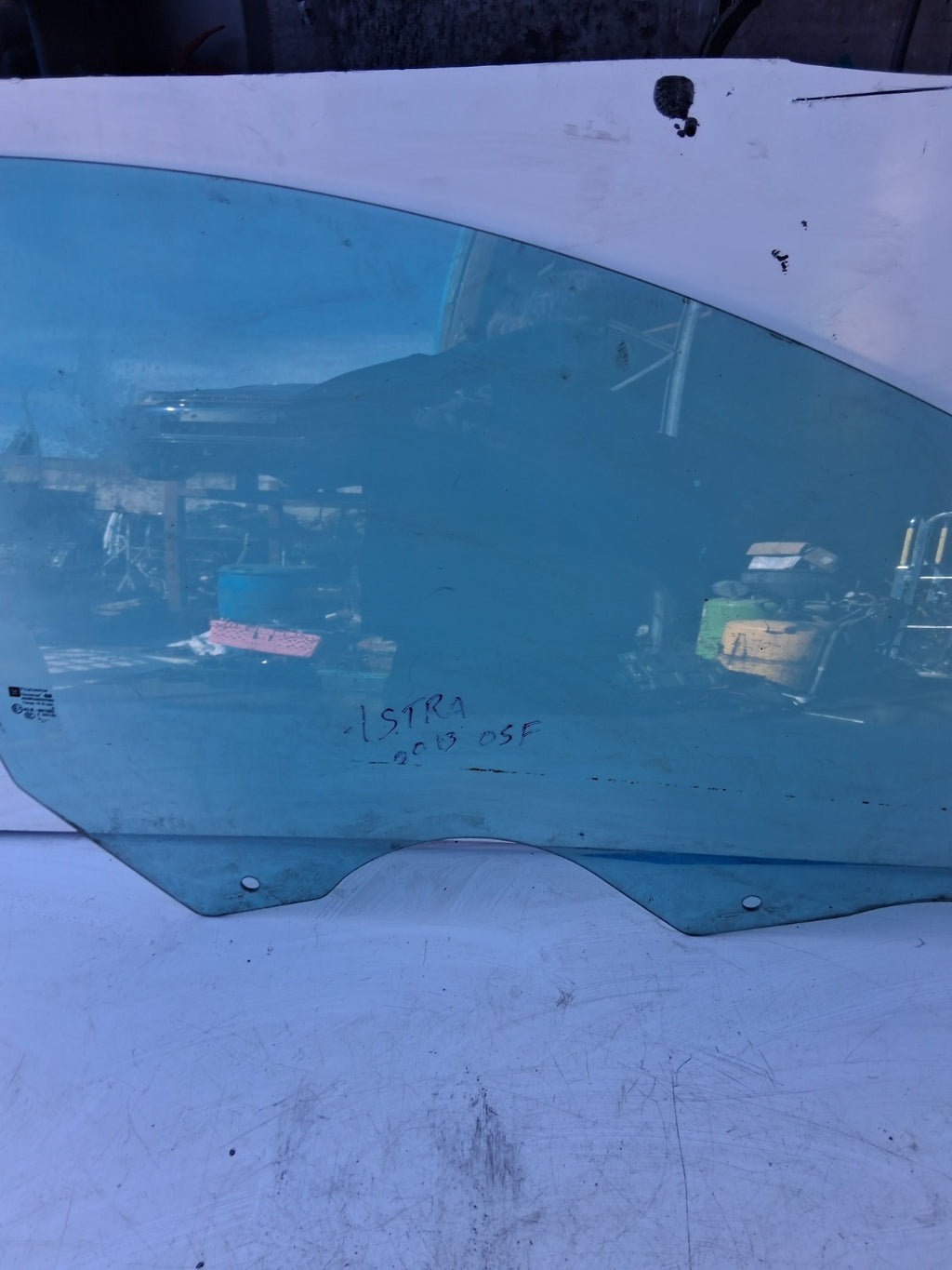 2013 VAUXHALL ASTRA OSF OFF RIGHT DRIVER SIDE FRONT WINDOW GLASS 43R001582