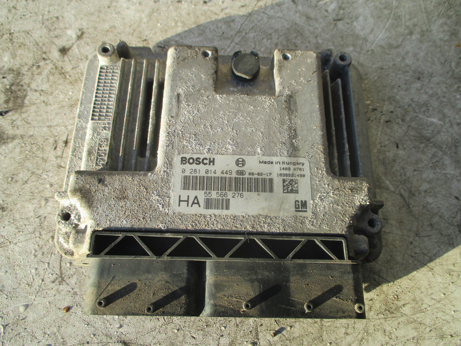 VAUXHALL VECTRA C 2008 1.9 DIESEL ECU ENGINE CONTROL MODULE ECU 55566276