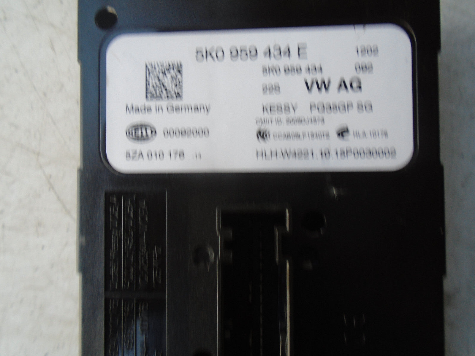 AUDI A1 2015 MK1 8X KEYLESS ENTRY CONTROL MODULE UNIT 5K0959434E