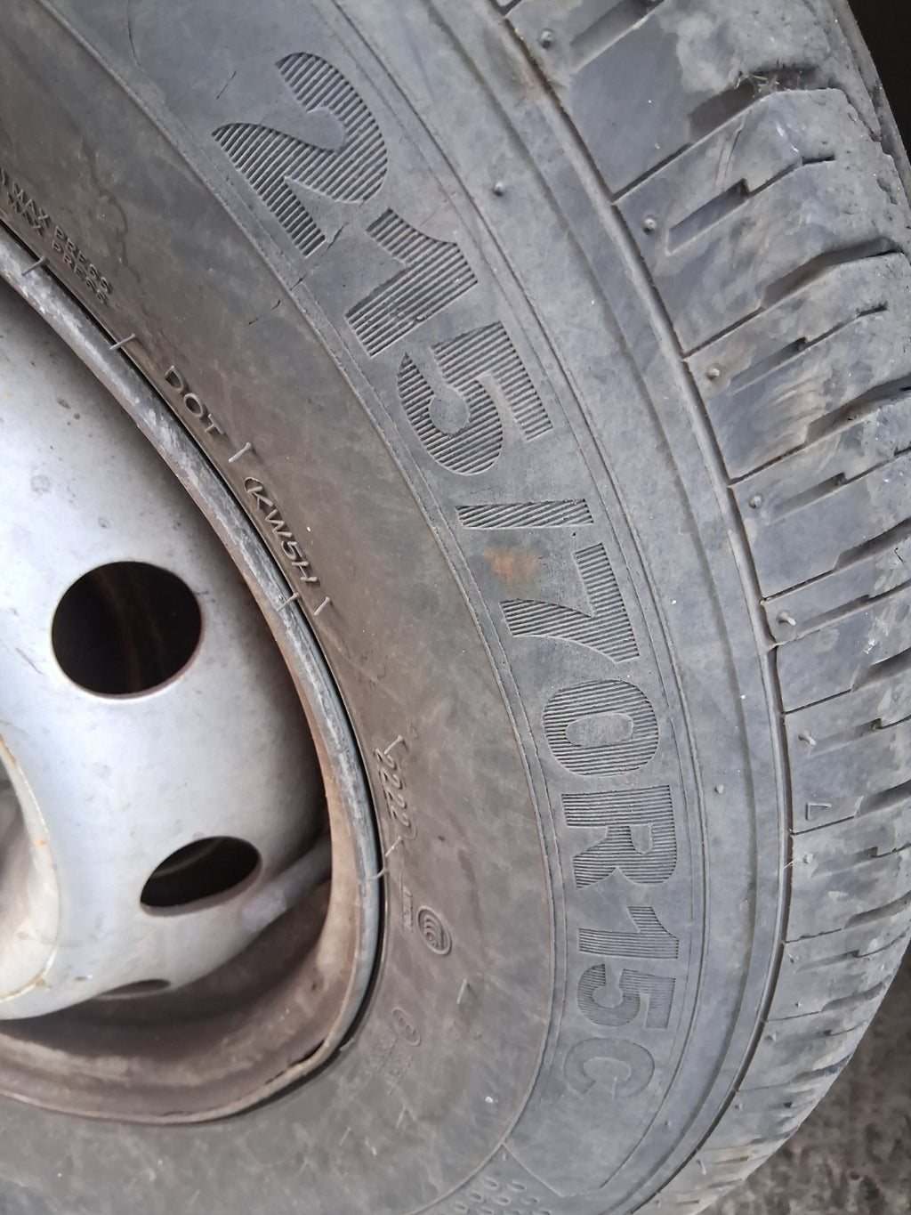 2014 CITROEN RELAY MK3 15 INCH STEEL WHEEL WITH TYRE 215/70R15C