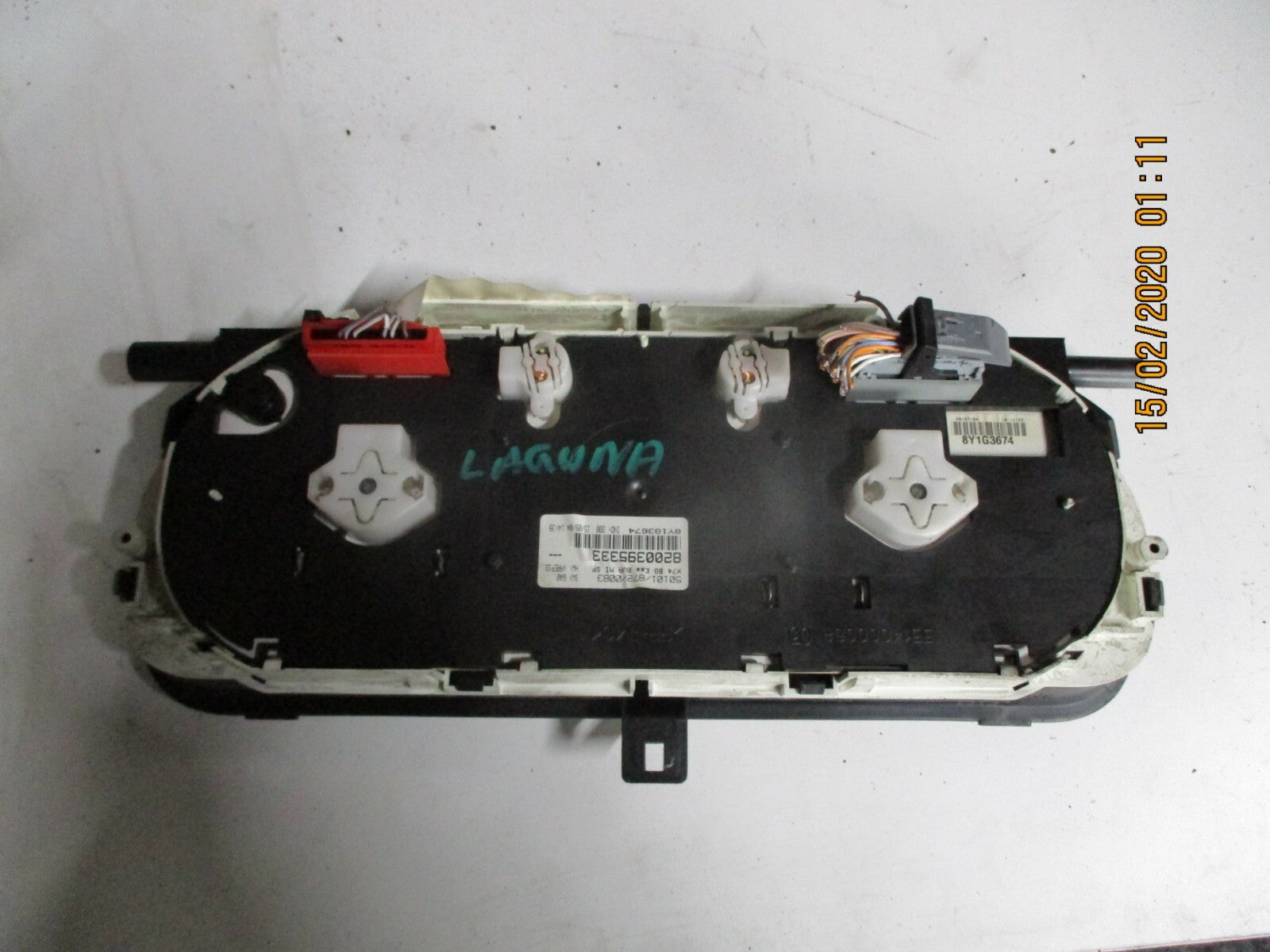 RENAULT LAGUNA MK2 2004 2.2 DCI SPEEDO METER INSTRUMENT CLUSTER 8200395333