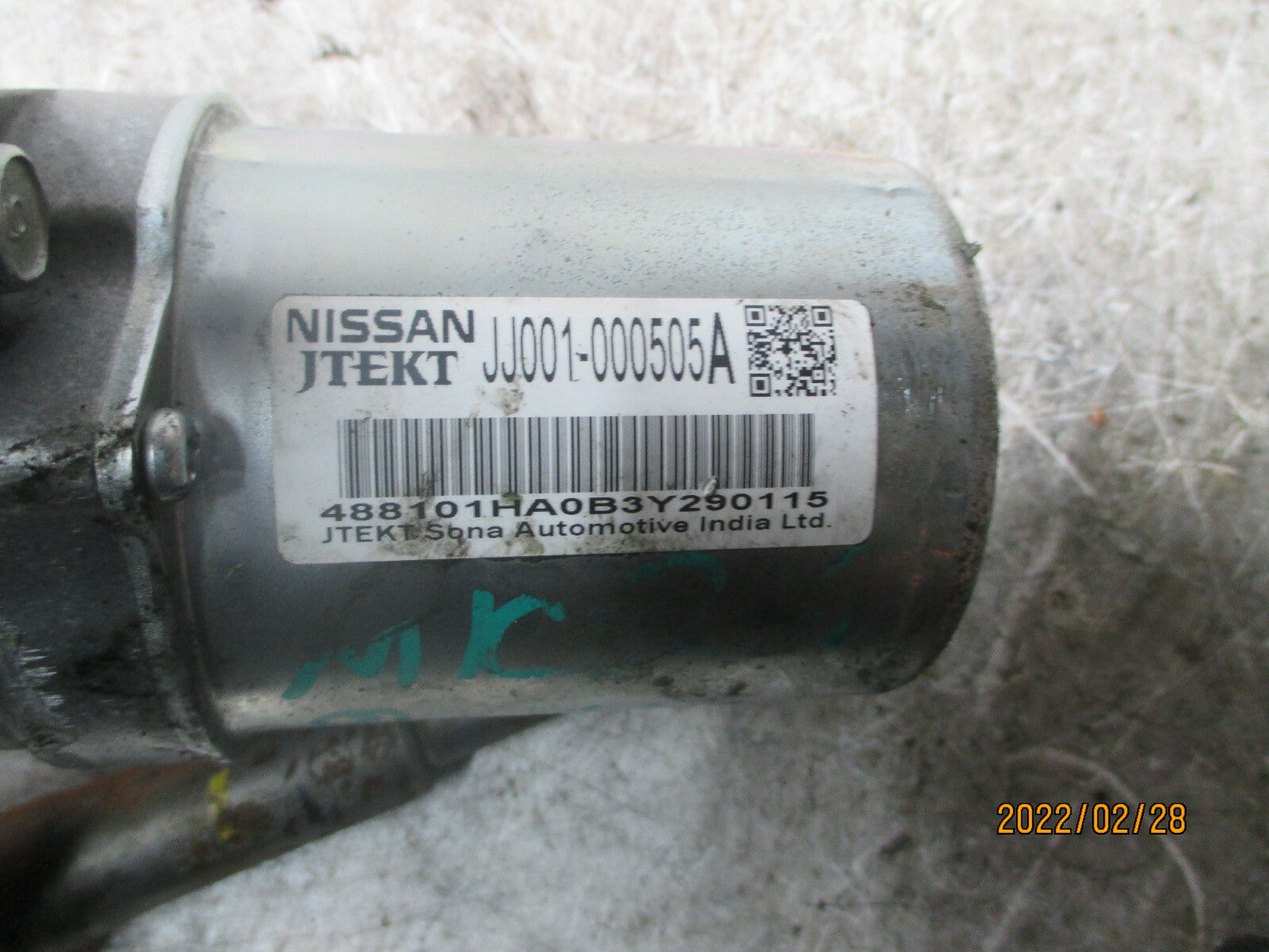 NISSAN MICRA K13 MK4 2014 PETROL ADJUSTABLE POWER STEERING COLUMN JJ001000505A