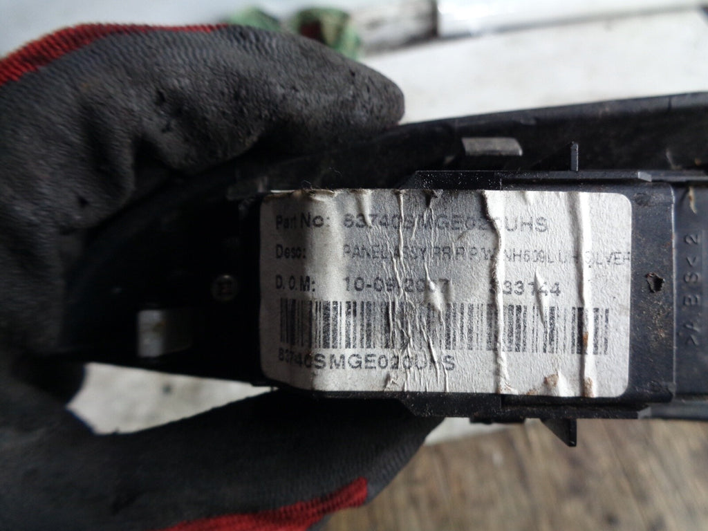 HONDA CIVIC MK8 2007 OFF DRIVER SIDE REAR WINDOW SWITCH 83740SMGE020UHS