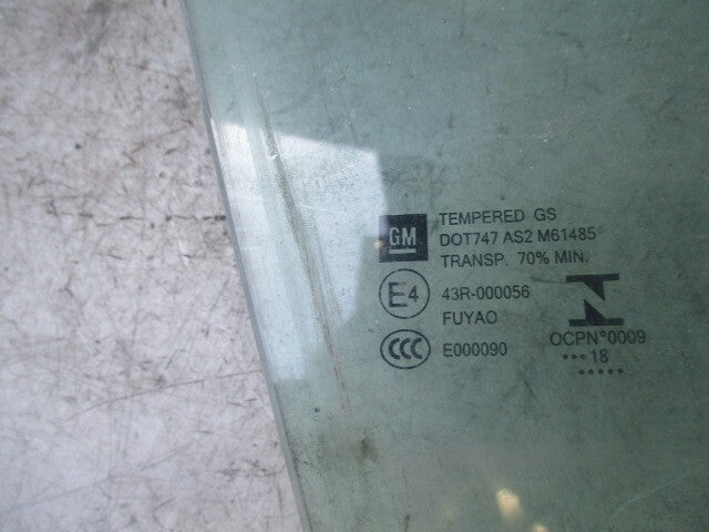 2019 VAUXHALL INSIGNIA  OSF FRONT DRIVER SIDE WINDOW GLASS 43R-000056