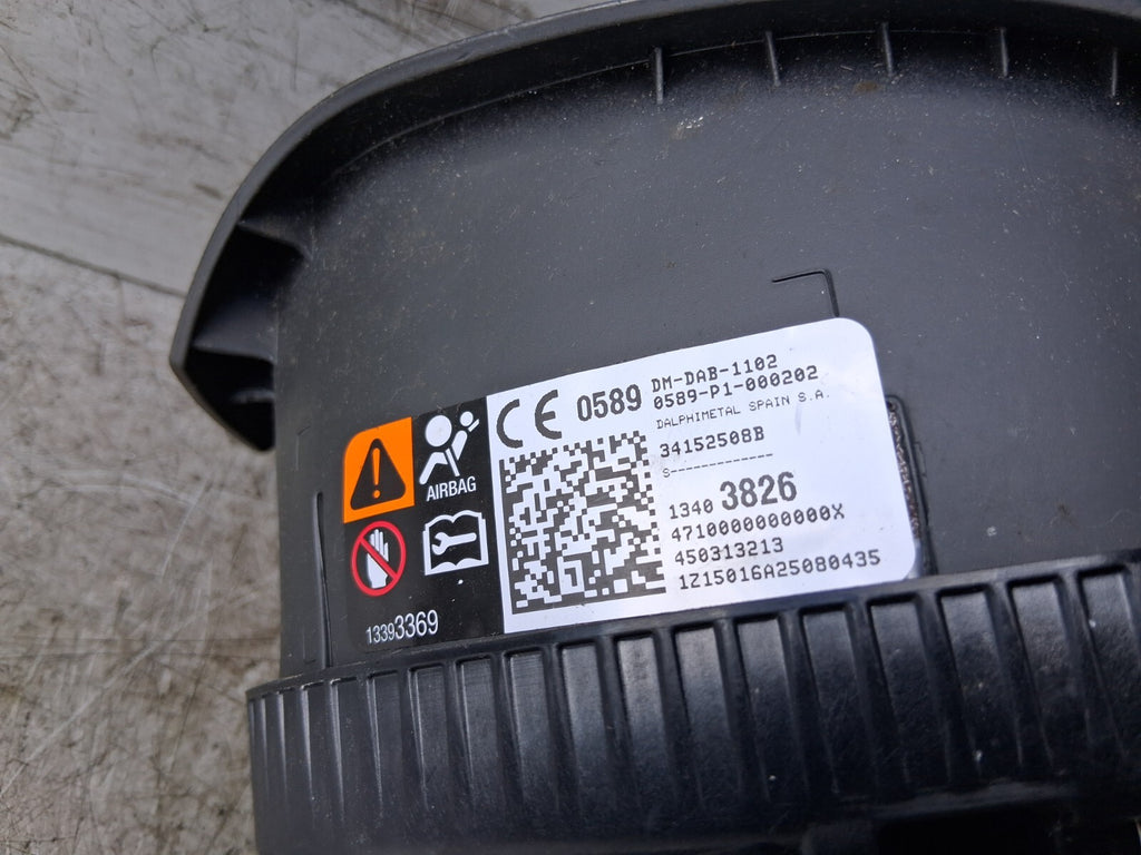 2015 VAUXHALL CORSA E STEERING WHEEL AIRBAG 13403826