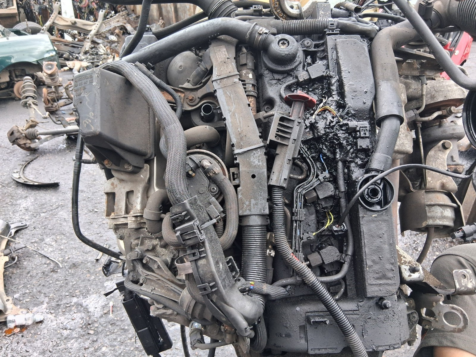 2010 MERCEDES BENZ SPRINTER W906 2.1 DIESEL COMPLETE ENGINE 651.955