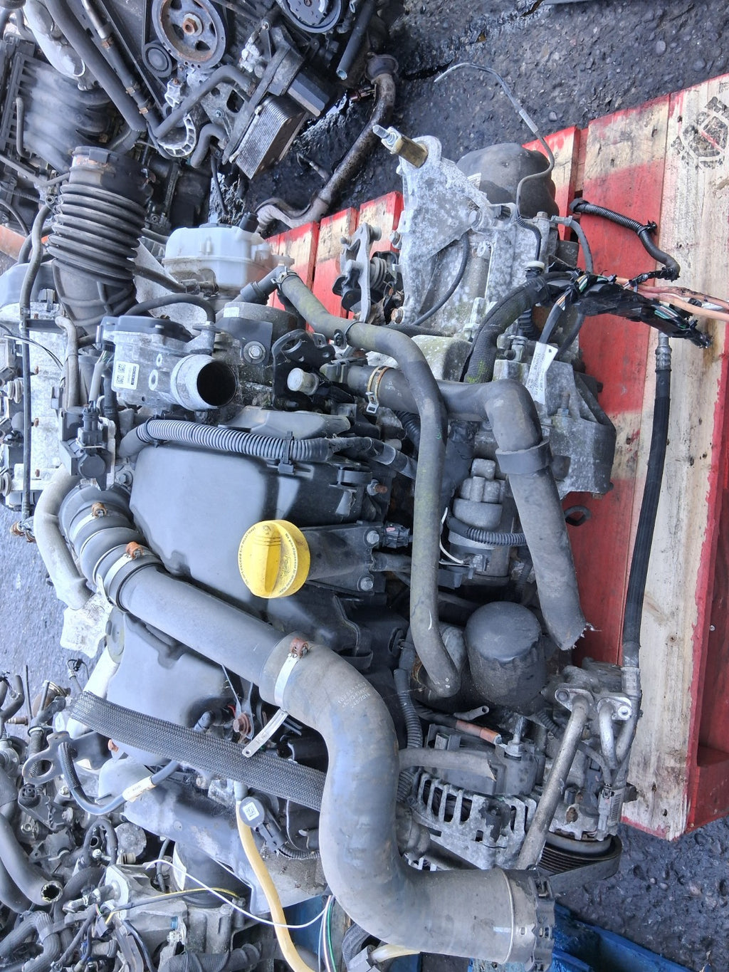 RENAULT CAPTUR 2014 1.5 DIESEL COMPLETE ENGINE K9K