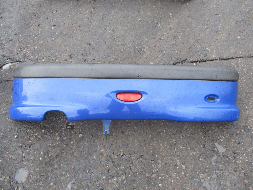 PEUGEOT 206 2003 REAR BACK PLASTIC BUMPER BLUE