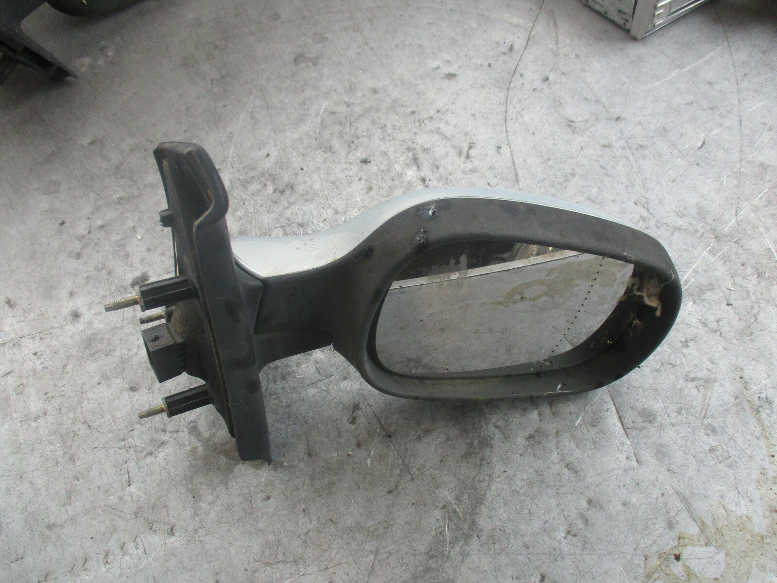 RENAULT MEGANE SCENIC MK1 OS DRIVER SIDE DOOR WING MIRROR ELECTRIC SILVER BLUE