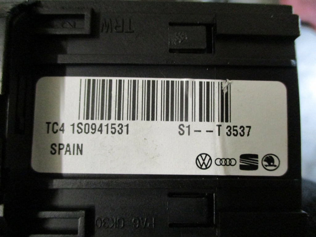 VW VOLKSWAGEN UP 2018 HEADLIGHT FOG SPOT LIGHT CONTROL SWITCH 1S0941531