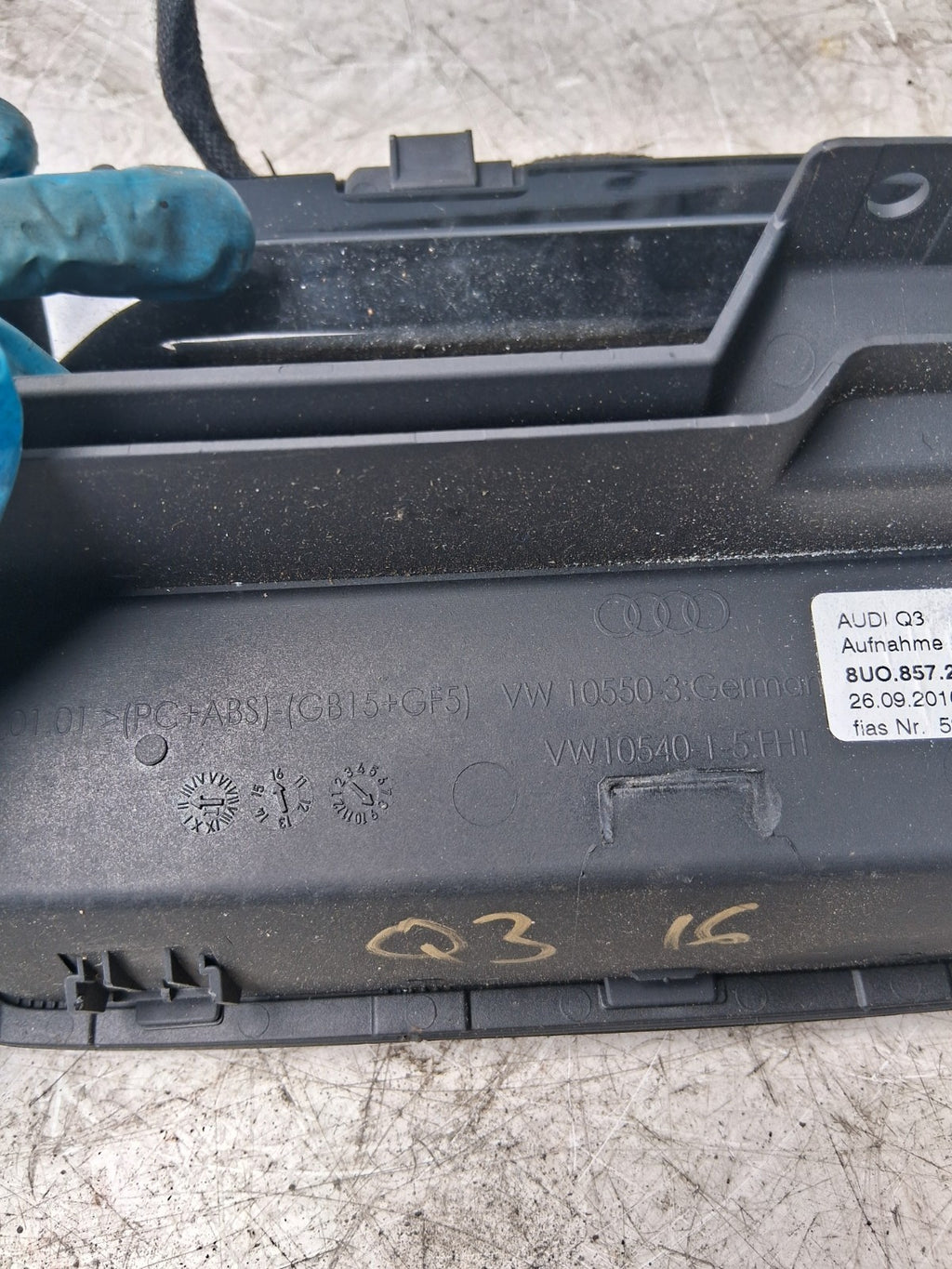 2016 AUDI Q3 HEAD UNIT DISPLAY BRACKET 8U0857273E6PS