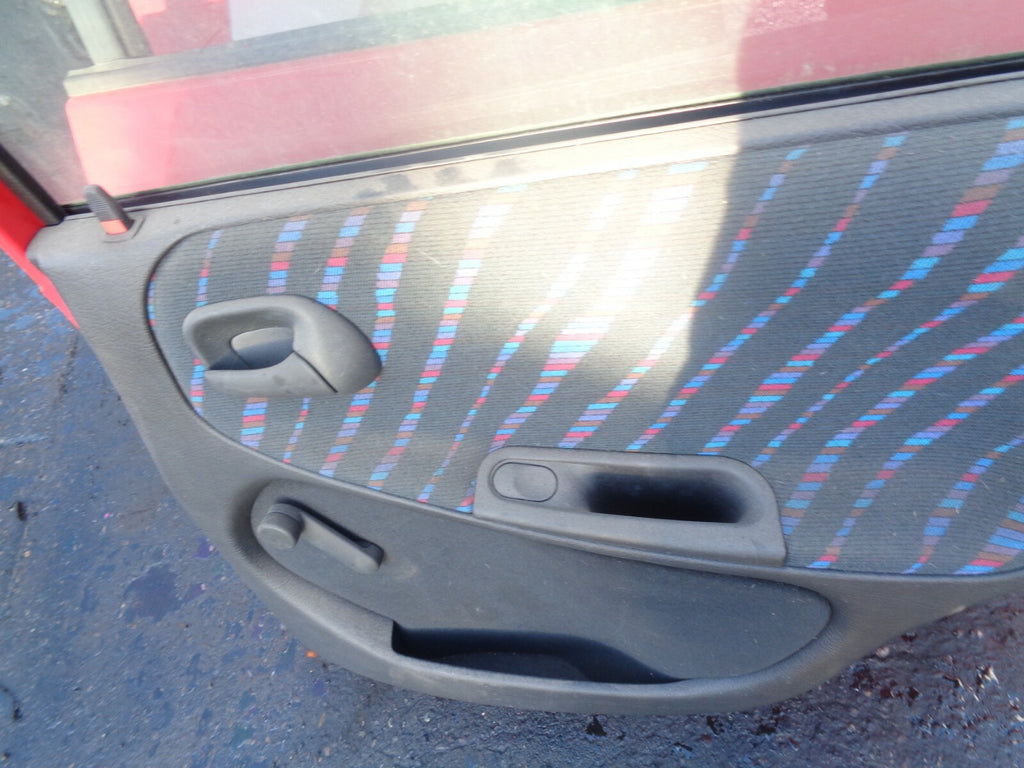VAUXHALL ASTRA F MK3 5 DOOR OSR DRIVER SIDE REAR COMPLETE DOOR RED