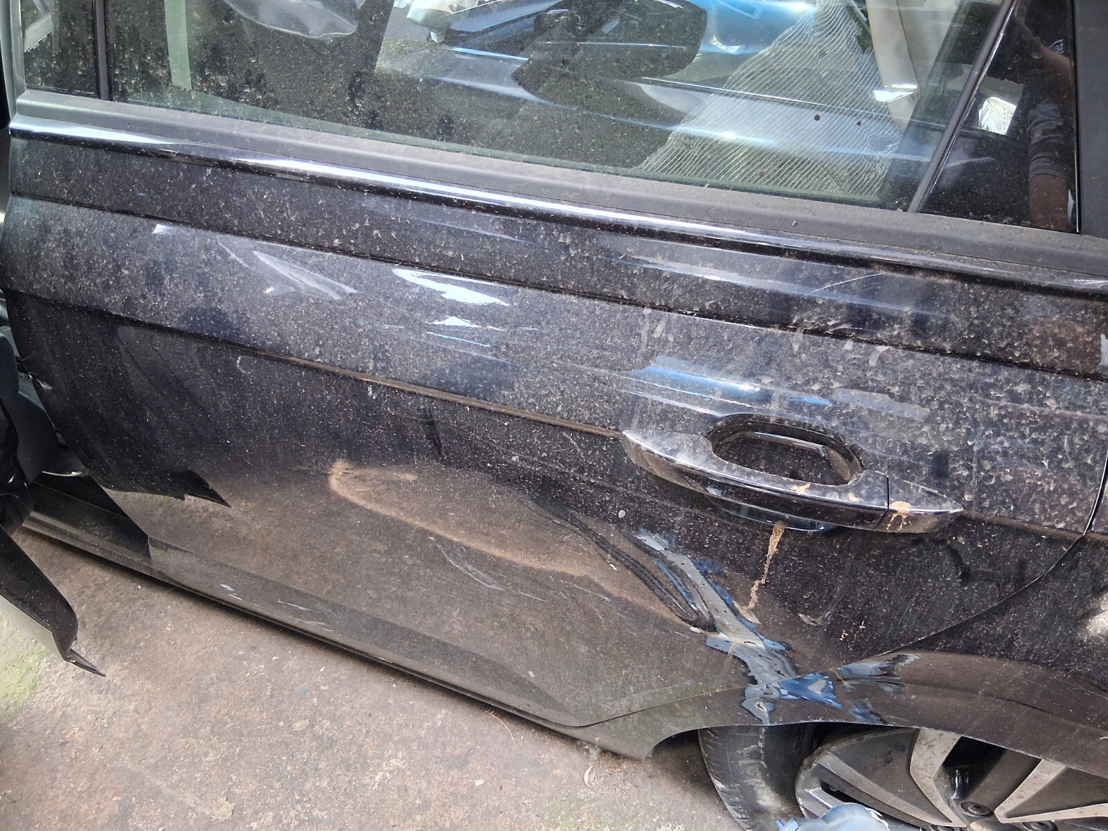 2024 VW POLO MK6 FACELIFT NSR PASSENGER SIDE REAR BARE DOOR BRILLIANT BLACK L041