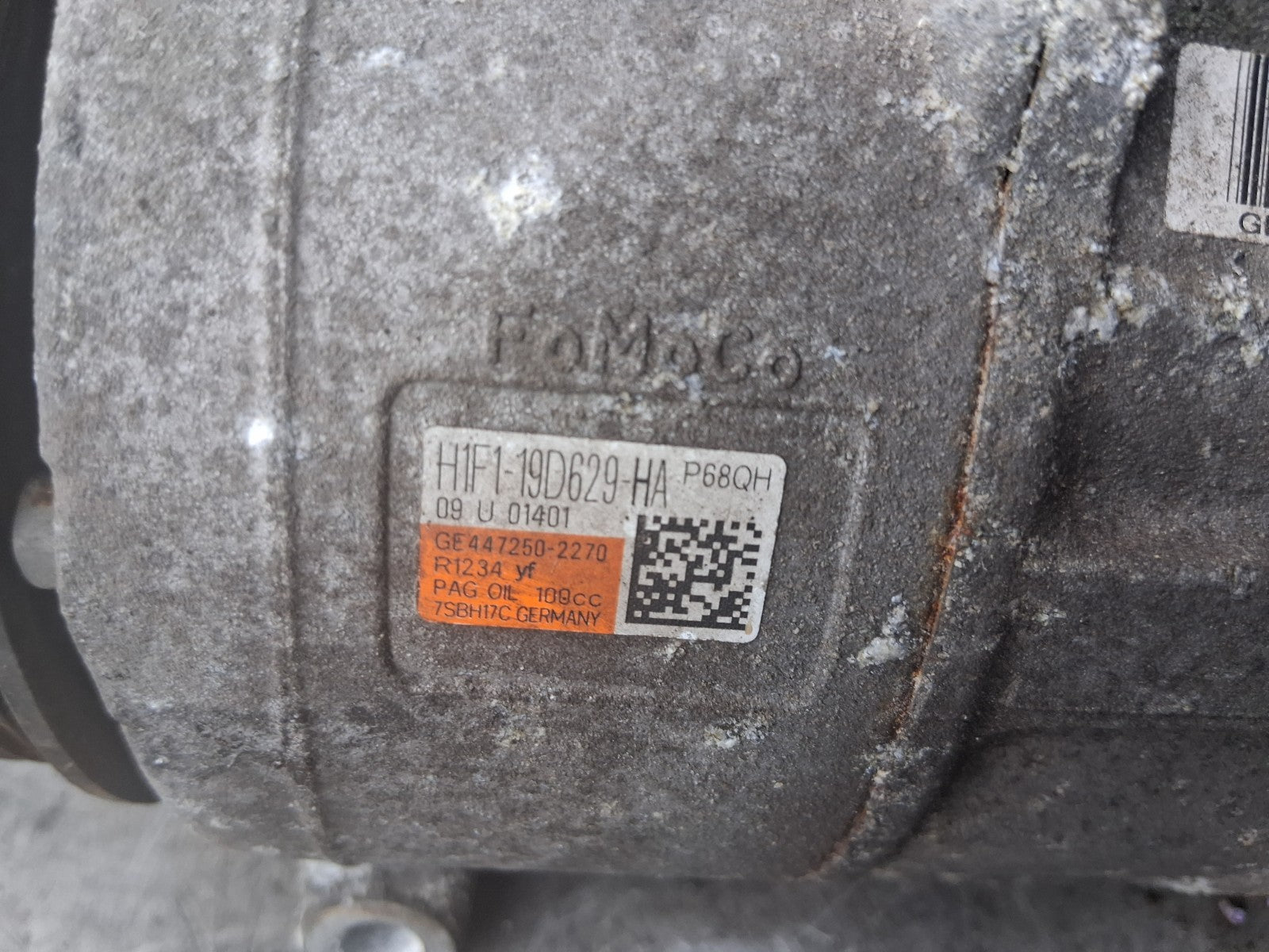 2017 FORD GRAND C MAX AC AIR CON COMPRESSOR PUMP H1F119D629