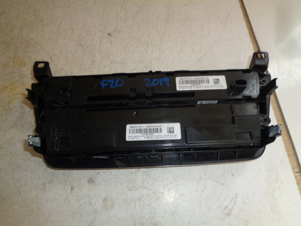 BMW 1 SERIES F20 2019 LCI AIR CON HEATER RADIO CONTROL PANEL 6832880