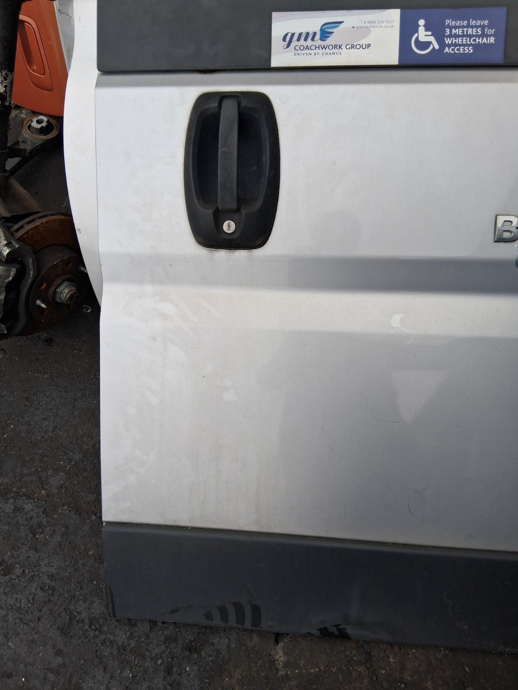 2021 PEUGEOT BOXER MK3 SWB OSR DRIVER SIDE REAR RIGHT SIDE DOOR GREY