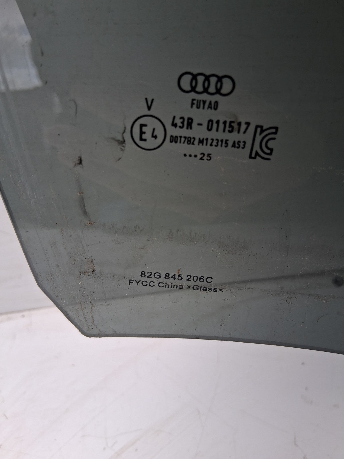 2025 AUDI A1 S LINE MK2 GB NSR PASSENGER SIDE REAR LEFT WINDOW GLASS 82G845206C