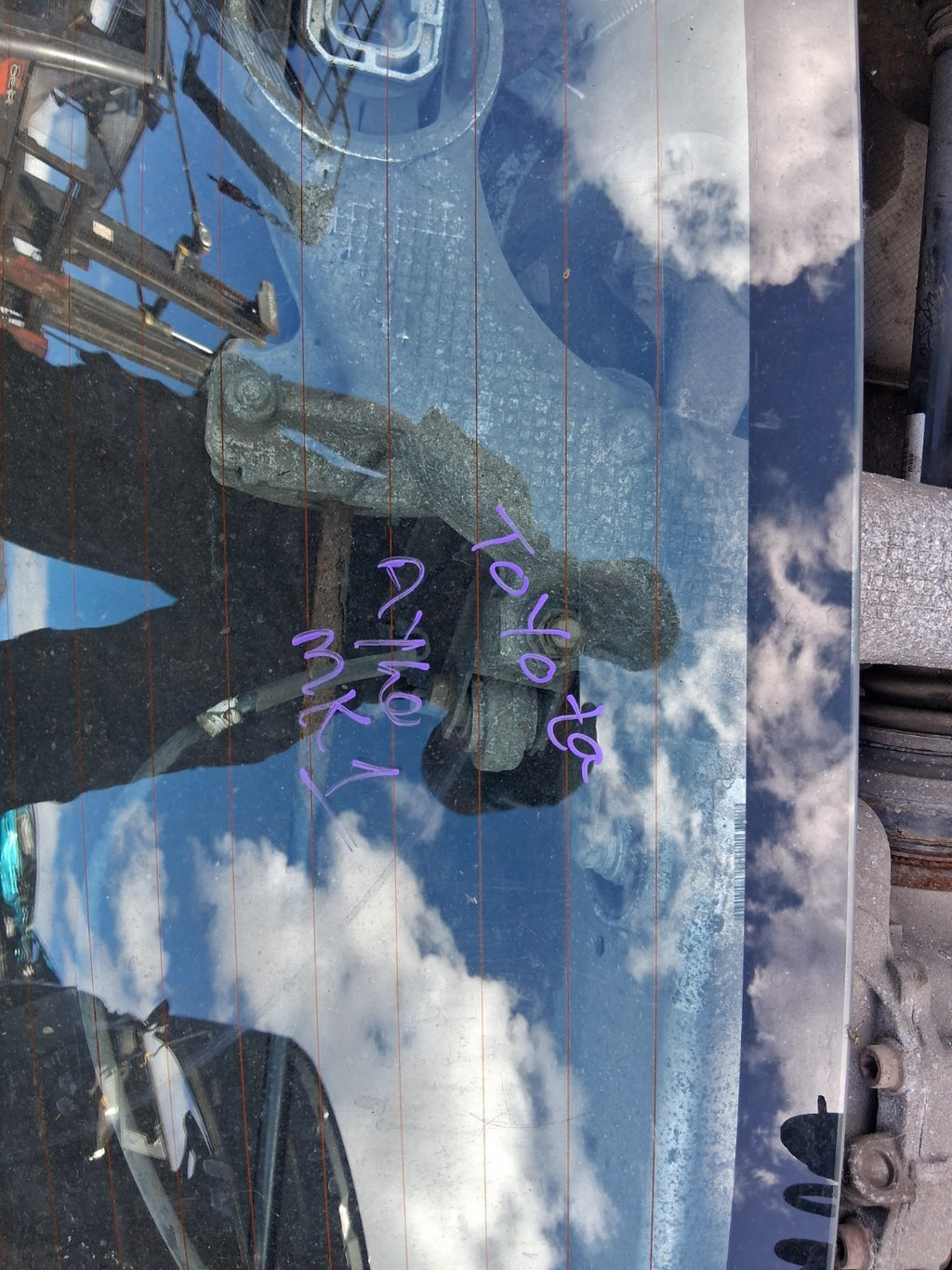 2008 TOYOTA AYGO MK1 REAR COMPLETE TAILGATE BOOTLID GLASS